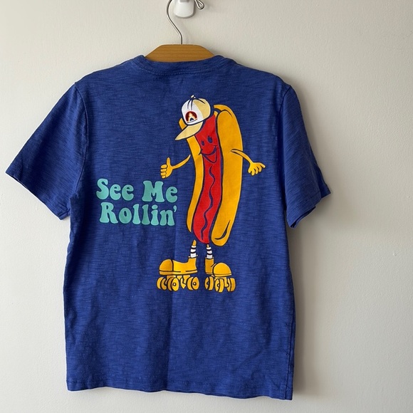 Blue Kids T-Shirt with Fun Graphic - Picture 2 of 2